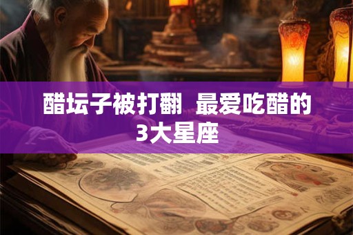详细阅读:醋坛子被打翻 最爱吃醋的3大星座 醋坛子被打翻 最爱吃醋的3大星座