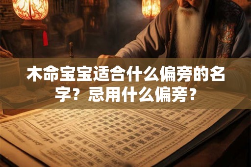 木命宝宝起什么名字好，木命寓意好的名字推荐