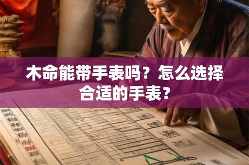 木命能带手表吗？怎么选择合适的手表？