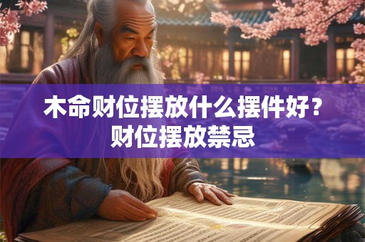 木命财位摆放什么摆件好？财位摆放禁忌