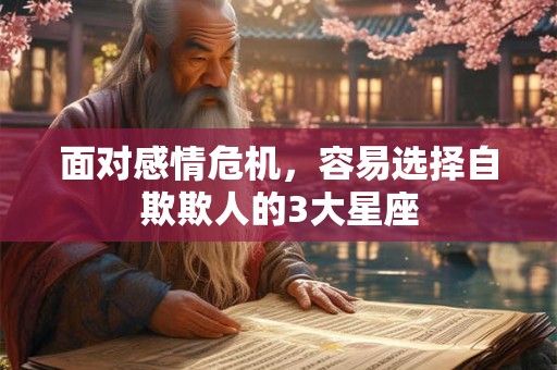面对感情危机，容易选择自欺欺人的3大星座