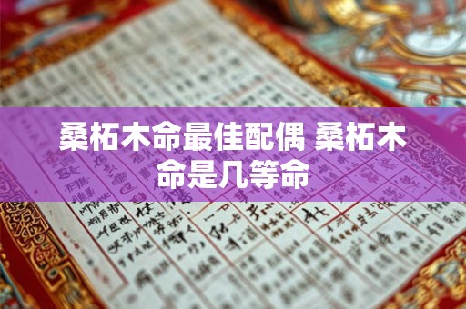 桑柘木命最佳配偶 桑柘木命是几等命