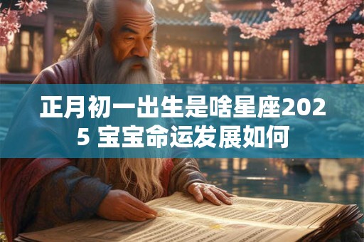 正月初一出生是啥星座2025 宝宝命运发展如何