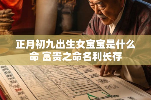正月初九出生女宝宝是什么命 富贵之命名利长存