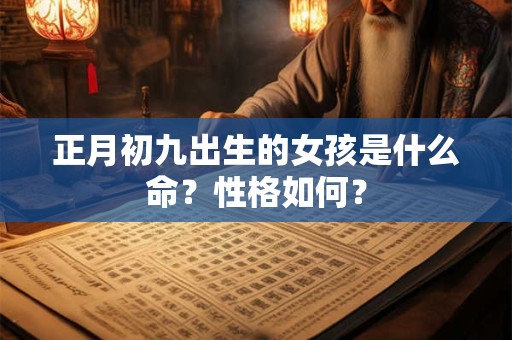 正月初九出生的人什么命 整体运势好不好