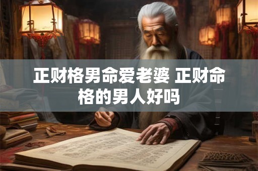 正财格男命爱老婆 正财命格的男人好吗