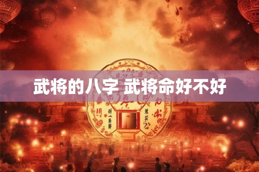 详细阅读:武将的八字 武将命好不好 武将的八字 武将命好不好