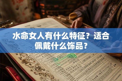 水命女人有什么特征？适合佩戴什么饰品？