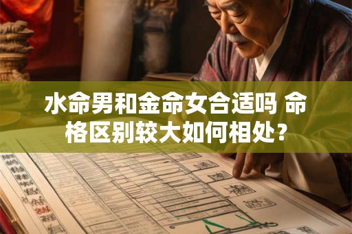 水命男和金命女结婚合适吗？如何根据五行搭配？