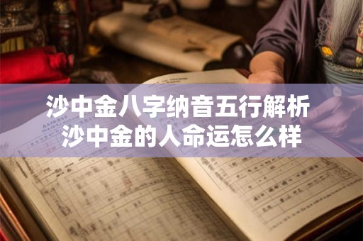 沙中金八字纳音五行解析 沙中金的人命运怎么样