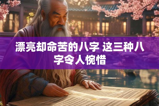 漂亮却命苦的八字 八字印旺为忌的是什么
