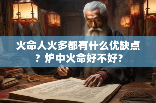 火命人火多都有什么优缺点？炉中火命好不好？