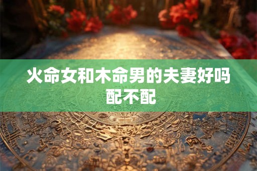火命女和木命男的夫妻好吗 配不配