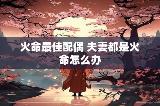 火命最佳配偶 夫妻都是火命怎么办