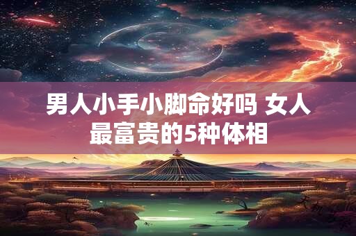 男人小手小脚命好吗 女人最富贵的5种体相