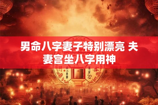 男命八字婚姻如何解析