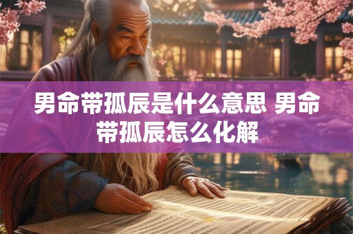 男命带孤辰是什么意思 男命带孤辰怎么化解