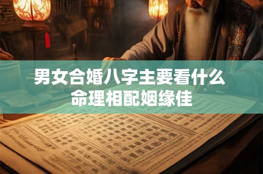 男女命局上互为官 八字合婚内容有哪些