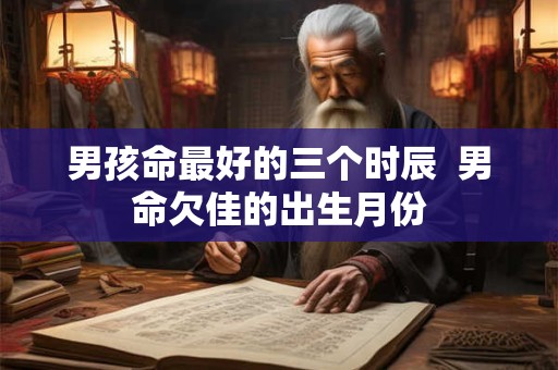 男孩命最好的三个时辰  男命欠佳的出生月份
