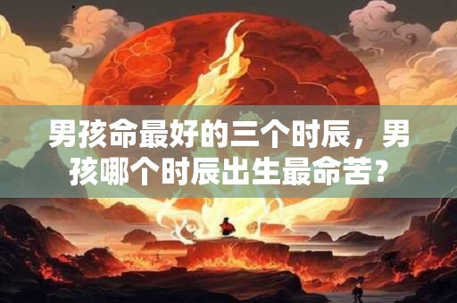 男孩命最好的三个时辰 男命欠佳的出生月份