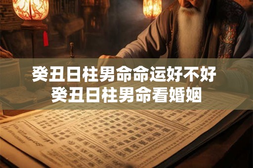 癸丑日柱男命命运好不好 癸丑日柱男命看婚姻