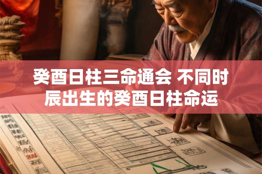 癸酉日柱三命通会 不同时辰出生的癸酉日柱命运