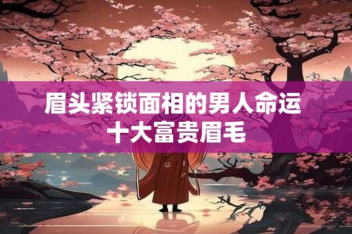 眉头紧锁面相的男人命运 十大富贵眉毛