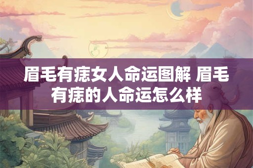 眉毛有痣女人命运图解 眉毛有痣的人命运怎么样