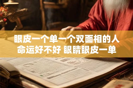眼皮一个单一个双面相的人命运好不好 眼睛眼皮一单一双面相解析