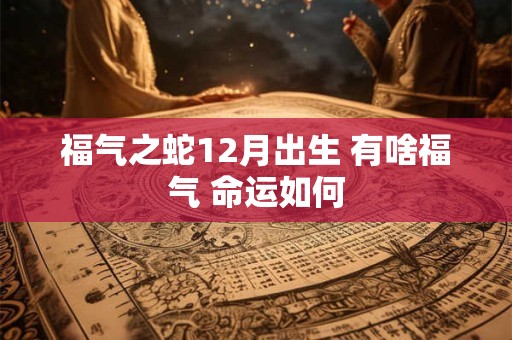 福气之蛇12月出生 有啥福气 命运如何