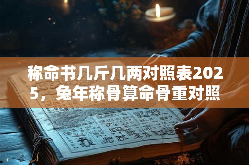 称命书几斤几两对照表2025，兔年称骨算命骨重对照表