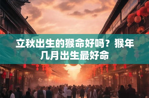 立秋当天出生的孩子什么命运好不好 立秋的习俗