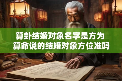 算卦结婚对象名字是方为 算命说的结婚对象方位准吗