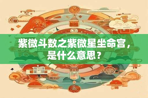 紫微斗数之紫微星坐命宫，是什么意思？
