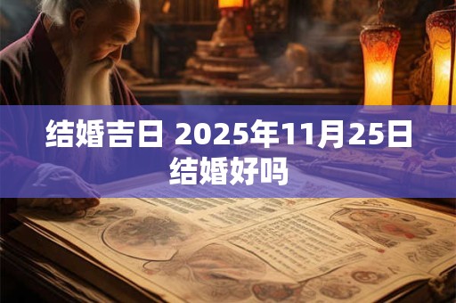 结婚吉日 2025年11月25日结婚好吗 结婚吉日 2025年11月25日结婚好吗