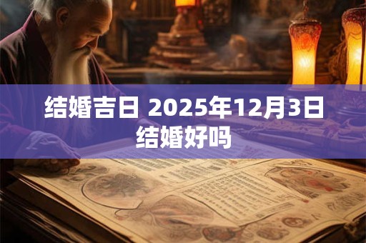结婚吉日 2025年12月3日结婚好吗
