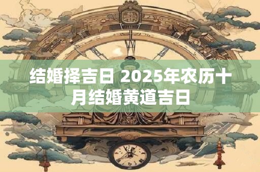 结婚择吉日 2025年农历十月结婚黄道吉日