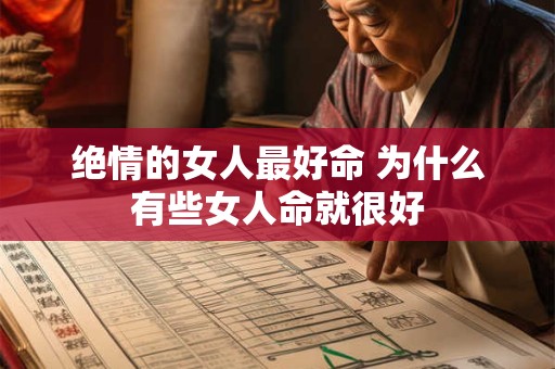 绝情的女人最好命 为什么有些女人命就很好