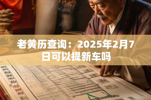 老黄历查询：2025年2月7日可以提新车吗