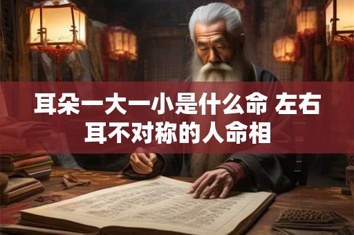 耳朵一大一小是什么命 左右耳不对称的人命相