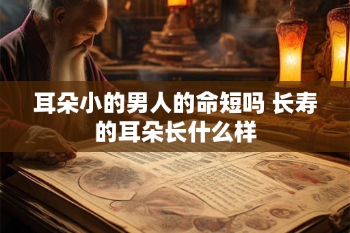 耳朵小的男人的命短吗 长寿的耳朵长什么样