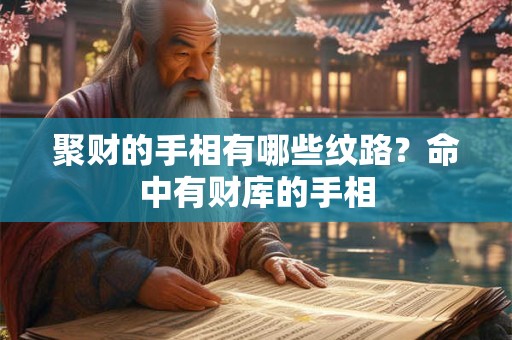 聚财的手相有哪些纹路？命中有财库的手相