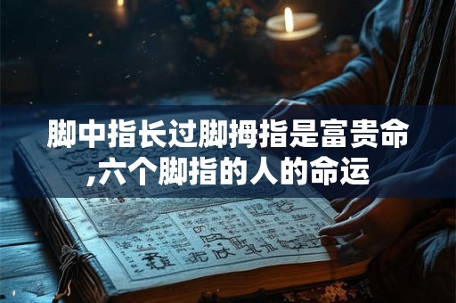 脚型看富贵命劳碌命 5个脚趾长短看命运图