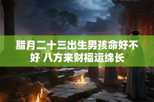 腊月二十三出生男孩命好不好 八方来财福运绵长
