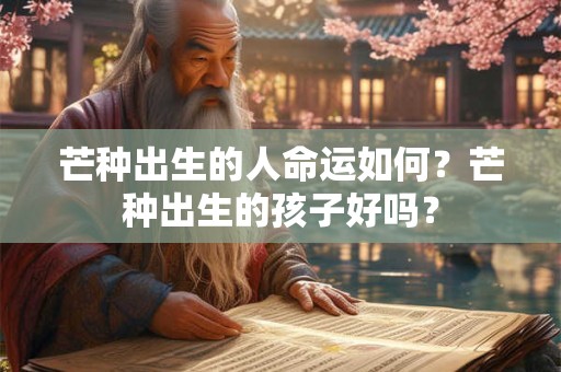芒种出生的人命数和运势好吗？命理如何？