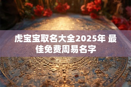 虎宝宝取名大全2025年 最佳免费周易名字