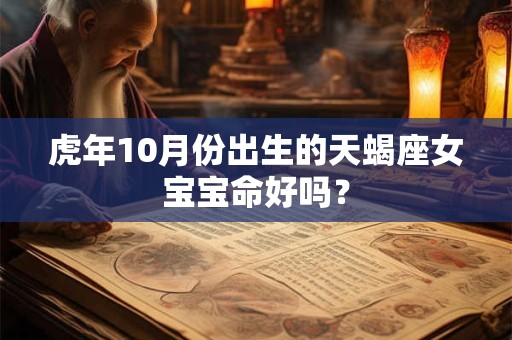 虎年10月份出生的天蝎座女宝宝命好吗？