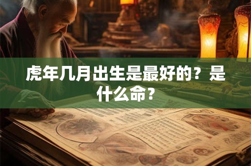 虎年农历四月出生是什么命？出生五行命运