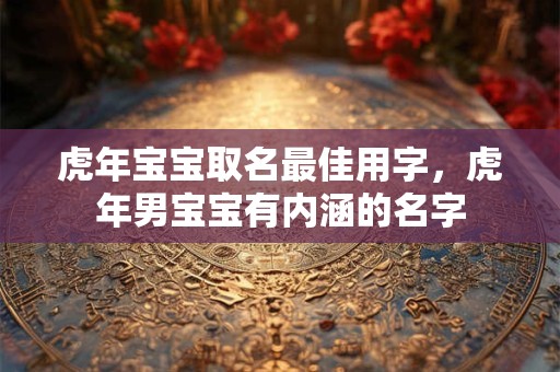 虎年宝宝取名最佳用字，虎年男宝宝有内涵的名字