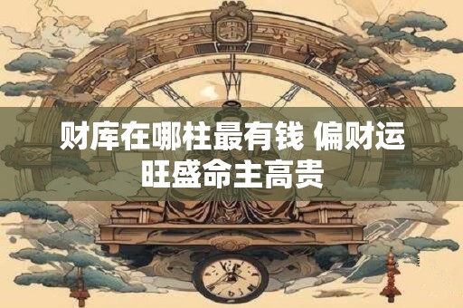 财库在哪柱最有钱 偏财运旺盛命主高贵